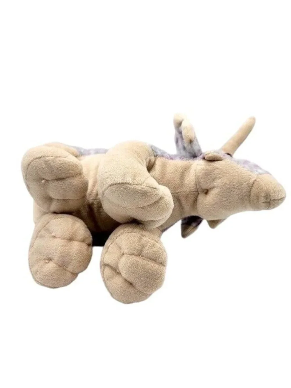 Wild Republic Triceratops Dinosaur Plush Purple 15